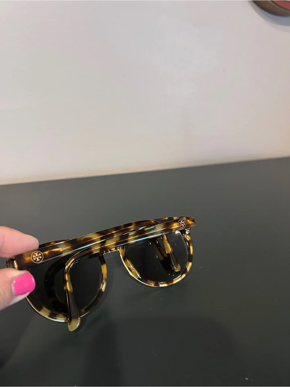 Tory Burch Leopard Detail Cat Eye Sunglasses